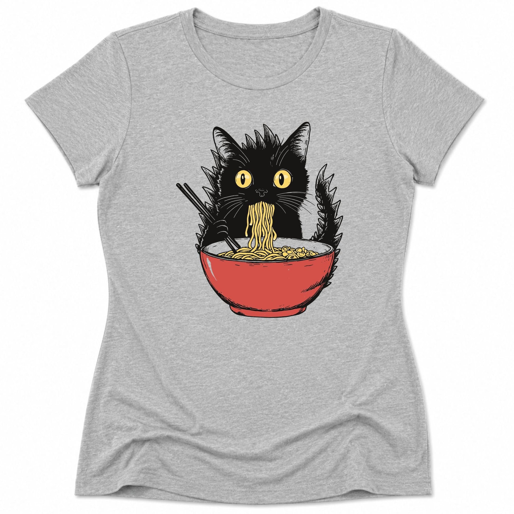 Kyattojiras Fav Ramen Womens Tee Athletic Heather / S 88160868768934448803 T-Shirt