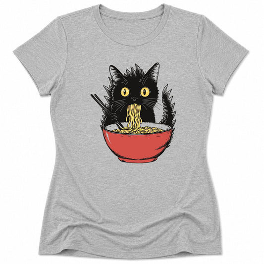 Kyattojiras Fav Ramen Womens Tee Athletic Heather / S 88160868768934448803 T-Shirt