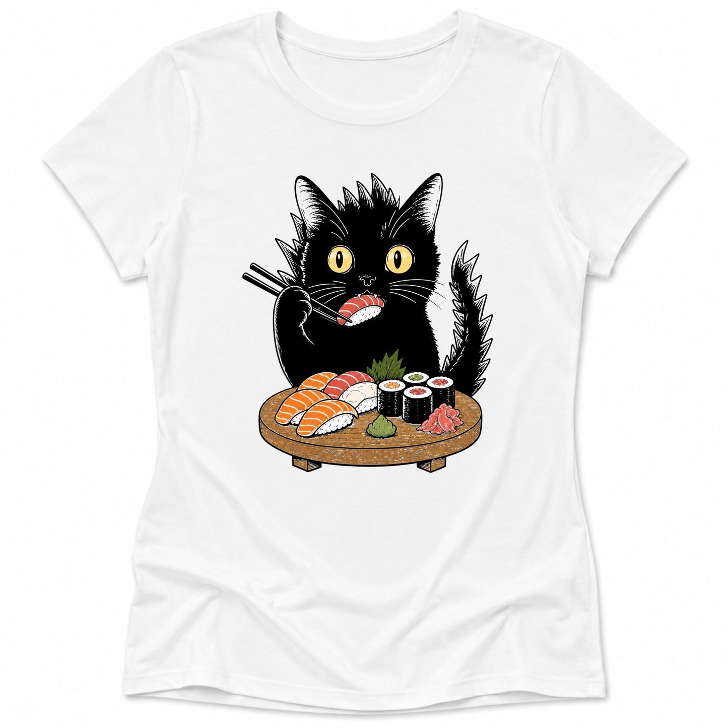 Kyattojiras Fav Sushi Womens Tee S / White 25395760918015894997 T-Shirt