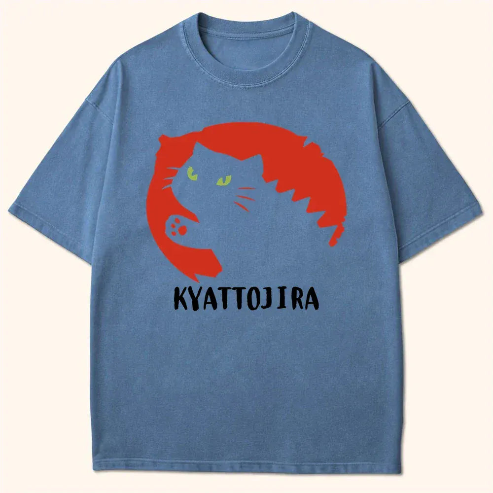 Kyattojiras Mark T-Shirt Blue Jean / S 30950290745250105958 T-Shirt