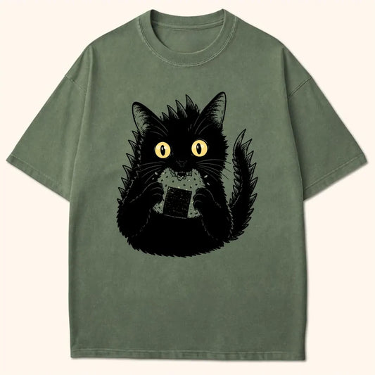 Kyattojiras Onigiri T-Shirt Moss / S 31680957733969446921 T-Shirt