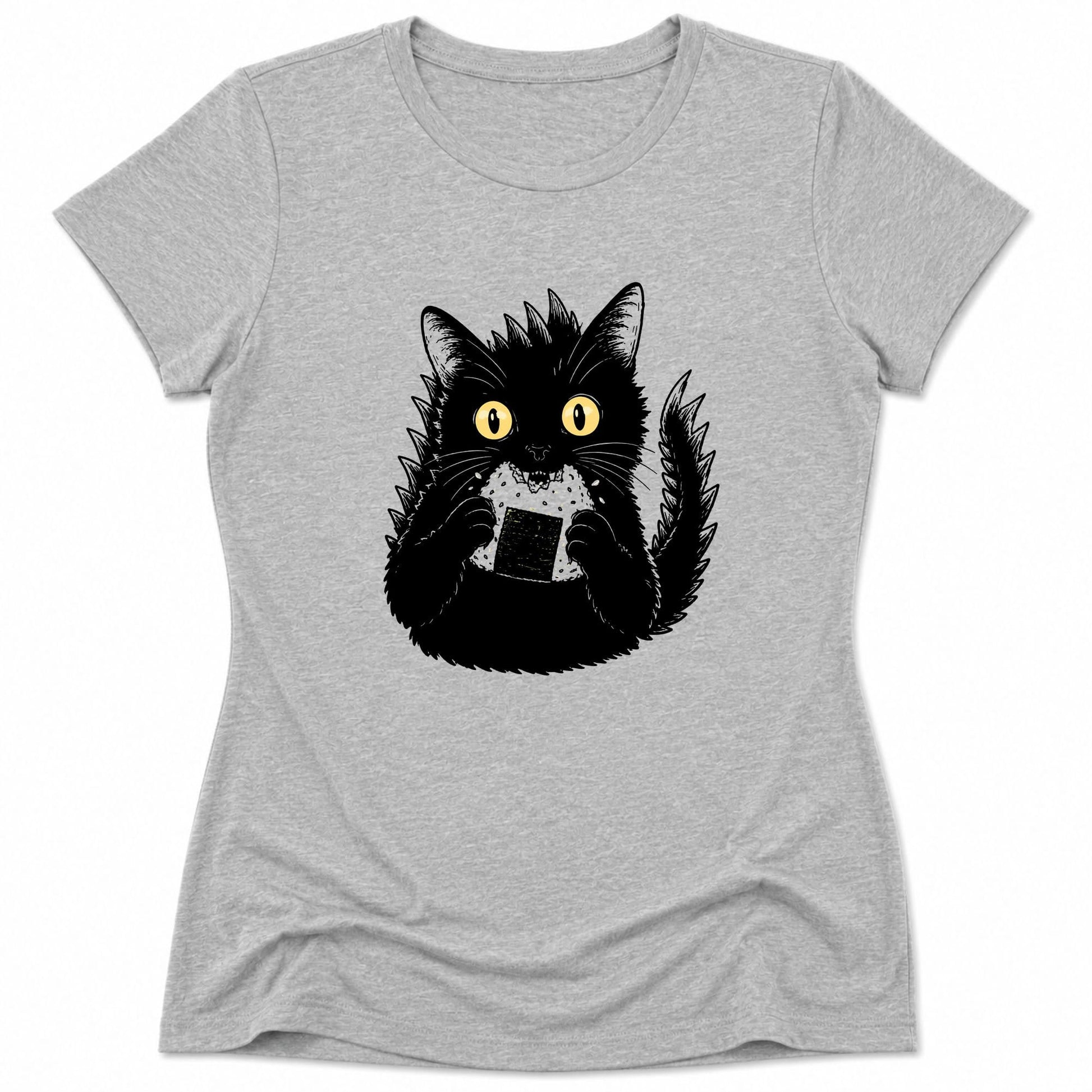 Kyattojiras Onigiri Womens Tee Athletic Heather / S 26280749985720342063 T-Shirt