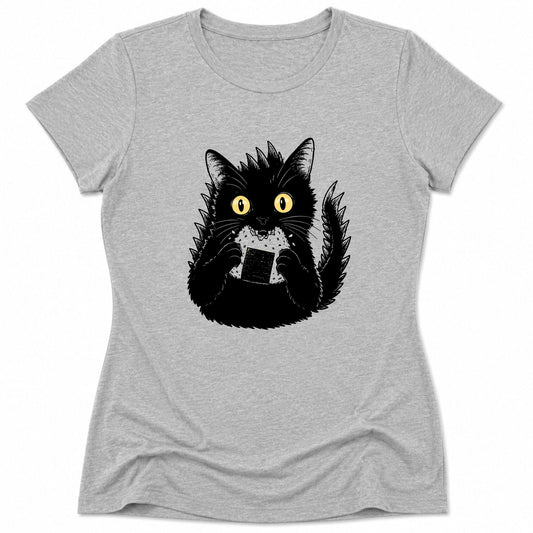 Kyattojiras Onigiri Womens Tee Athletic Heather / S 26280749985720342063 T-Shirt
