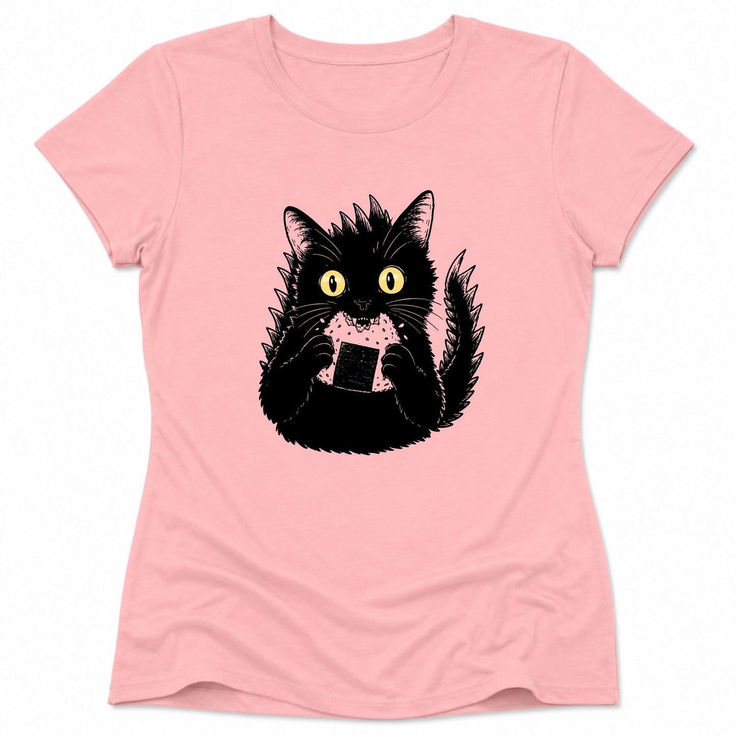 Kyattojiras Onigiri Womens Tee Pink / S 33269209925453175893 T-Shirt