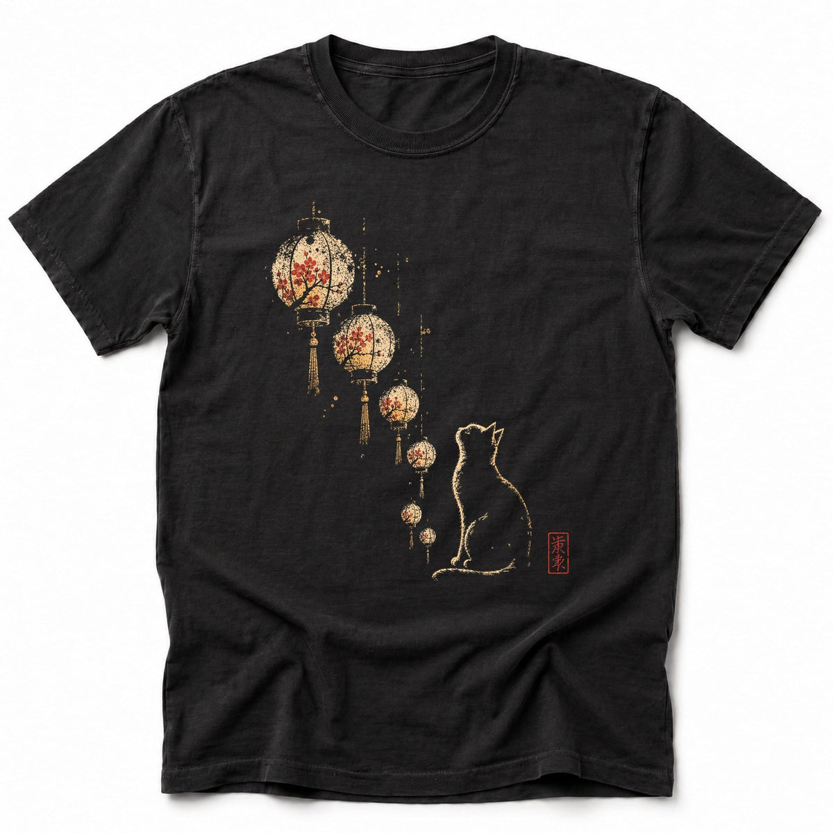 Lantern Whisper T-Shirt Black / S 13555400498984756431 T-Shirt