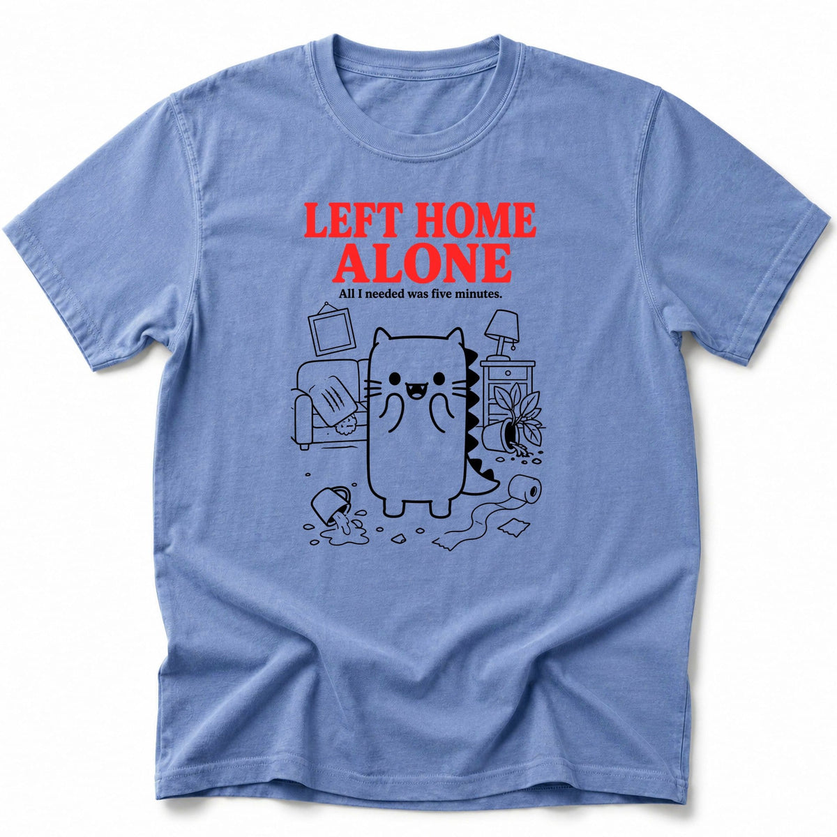 Left Home Alone T-Shirt Blue Jean / S 17060943518726420644 T-Shirt