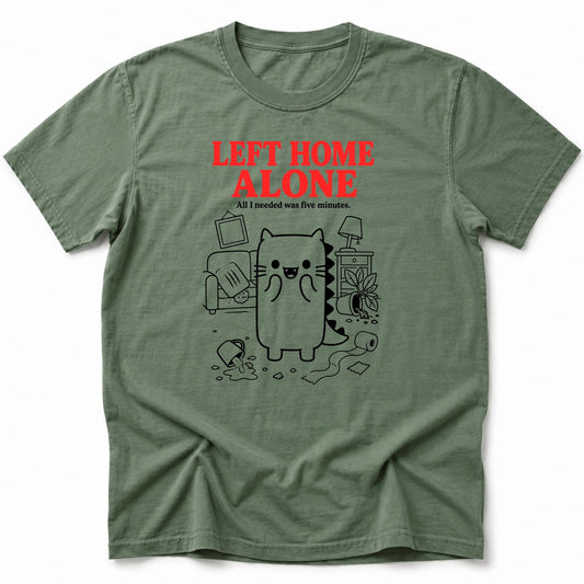 Left Home Alone T-Shirt Moss / S 15489529596283009475 T-Shirt