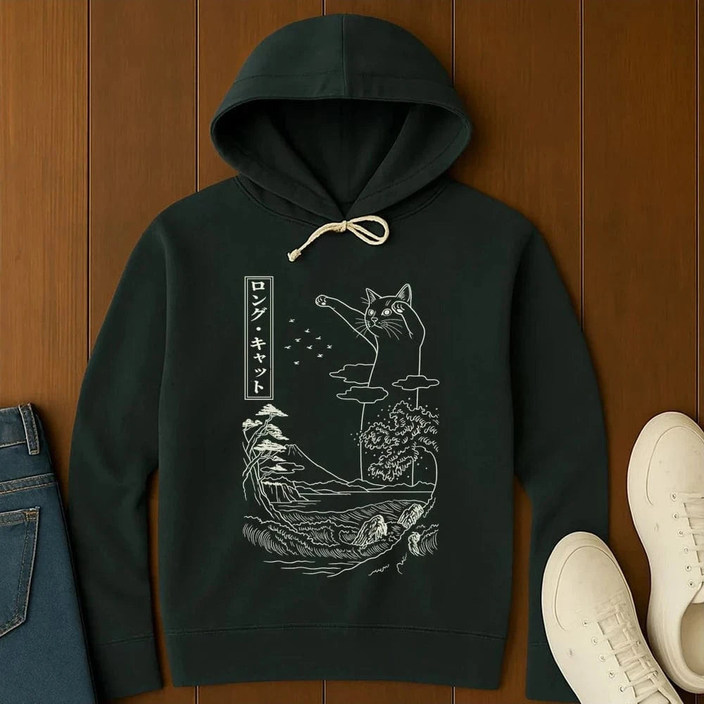 Legend Of Long Cat Hoodie Black / S 30111344898573519506 Hoodie