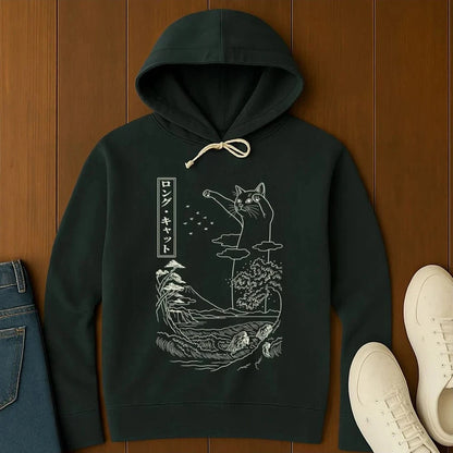 Legend Of Long Cat Hoodie Black / S 30111344898573519506 Hoodie