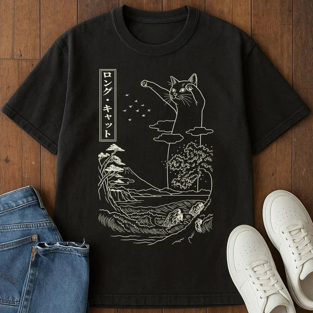 Legend Of Long Cat T-Shirt Black / S 23234520575819900707 T-Shirt