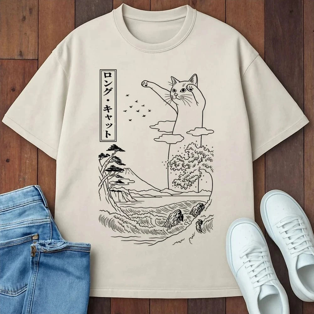 Legend Of Long Cat T-Shirt Ivory / S 29428453767949261133 T-Shirt