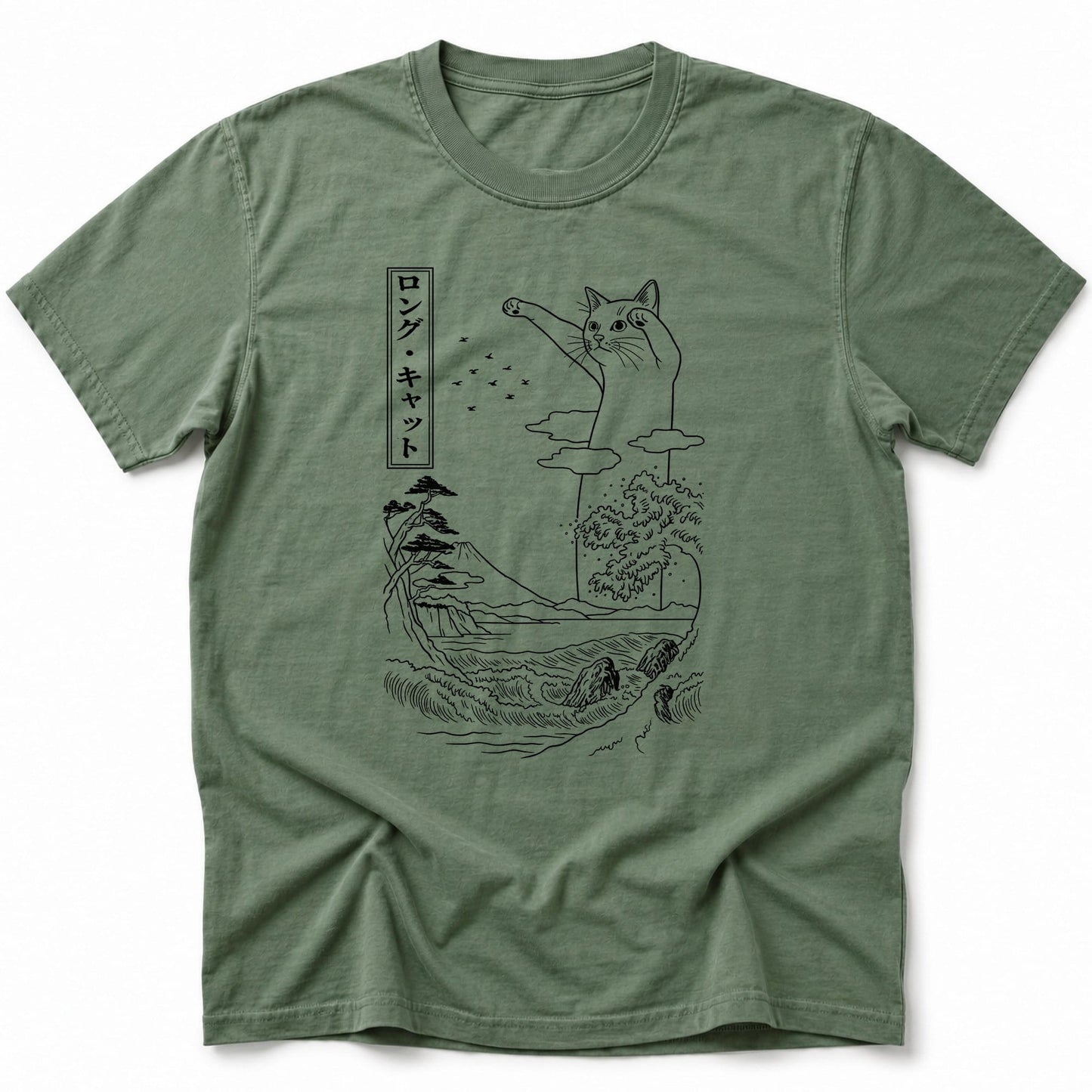 Legend Of Long Cat T-Shirt Moss / S 21436025266971339235 T-Shirt
