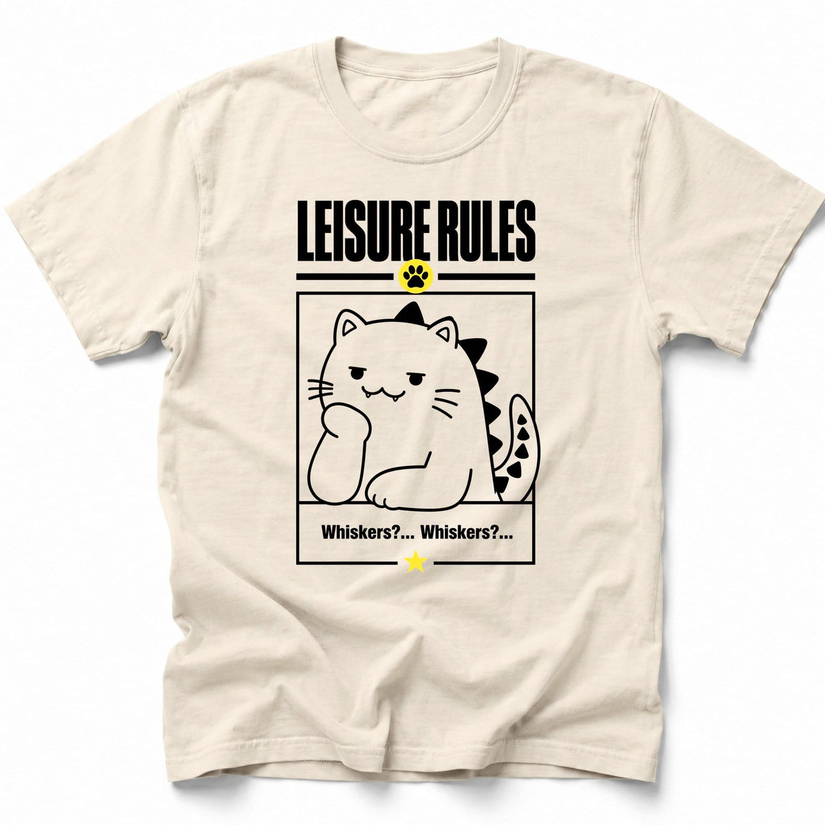 Leisure Rules T-Shirt Ivory / S 81784159038589005784 T-Shirt