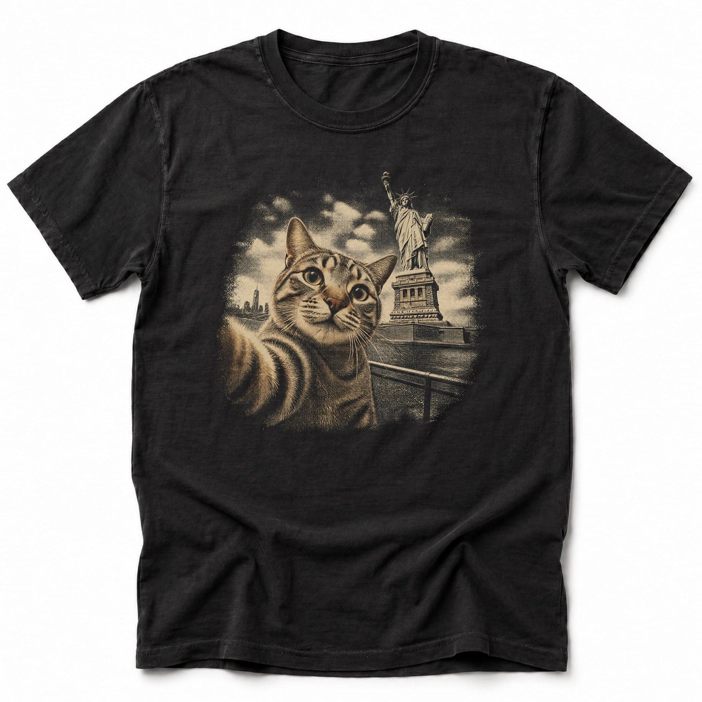 Liberty Meow T-Shirt Black / S 42442121866909313290 T-Shirt