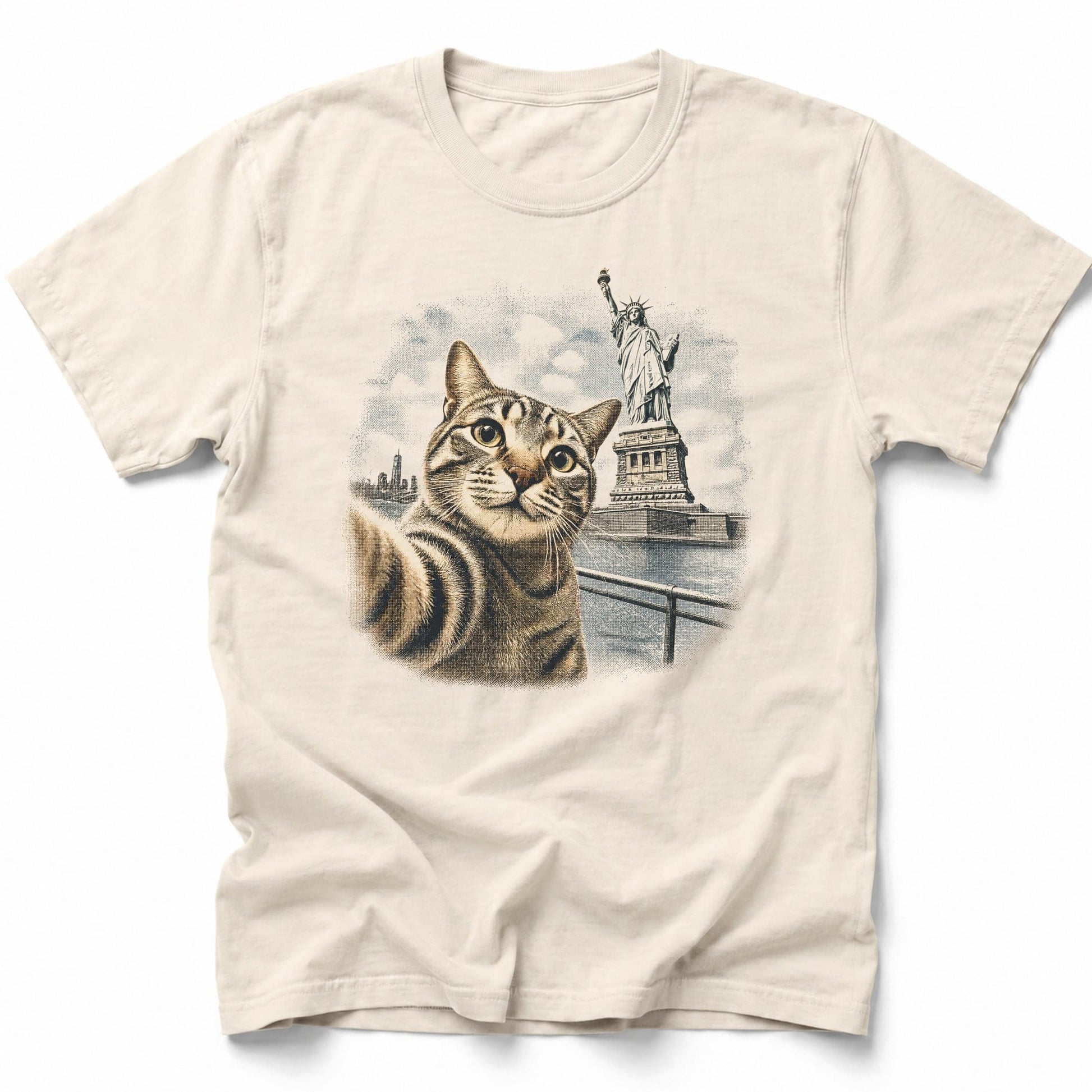 Liberty Meow T-Shirt Ivory / S 14106815069450840680 T-Shirt