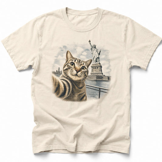 Liberty Meow T-Shirt Ivory / S 14106815069450840680 T-Shirt