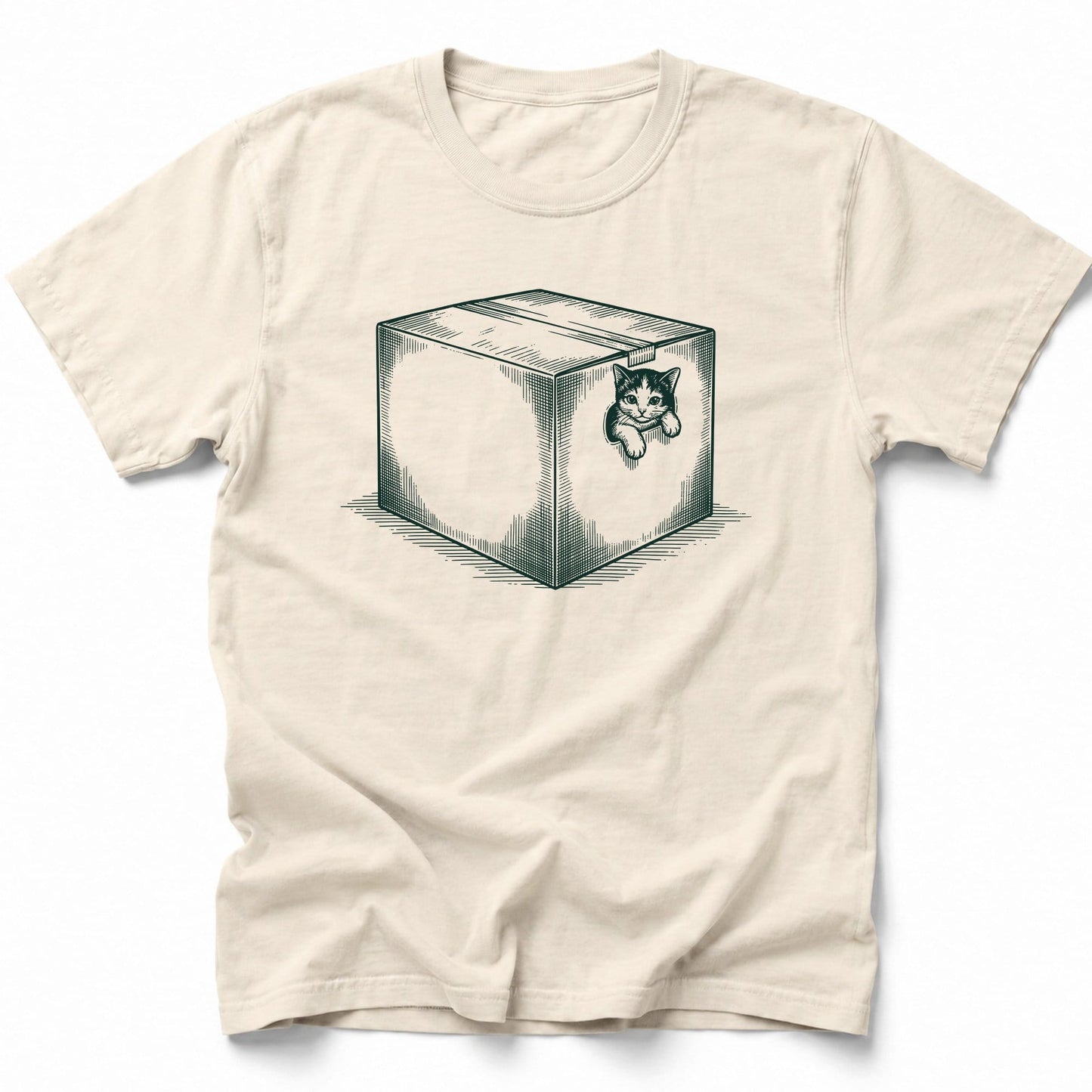Little Box Cat T-Shirt Ivory / S 28806254209728228230 T-Shirt