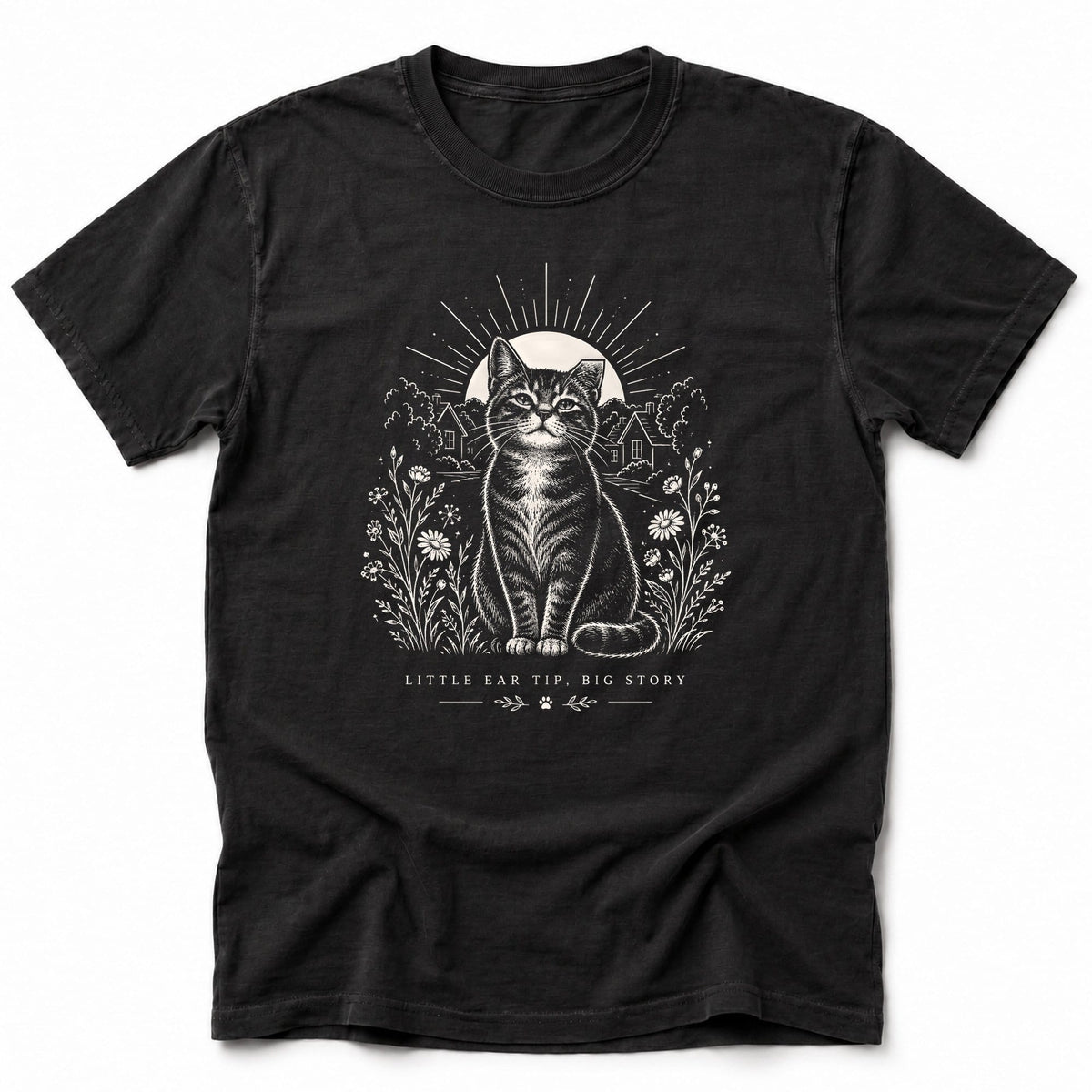 Little Ear Tip T-Shirt Black / S 29800643990349172030 T-Shirt