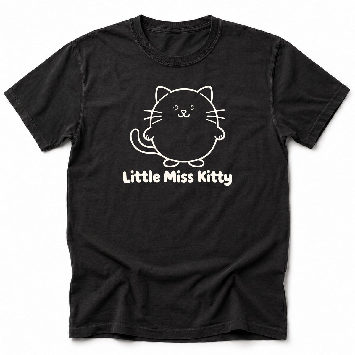 Little Miss Kitty T-Shirt Black / S 26084614800739082557 T-Shirt