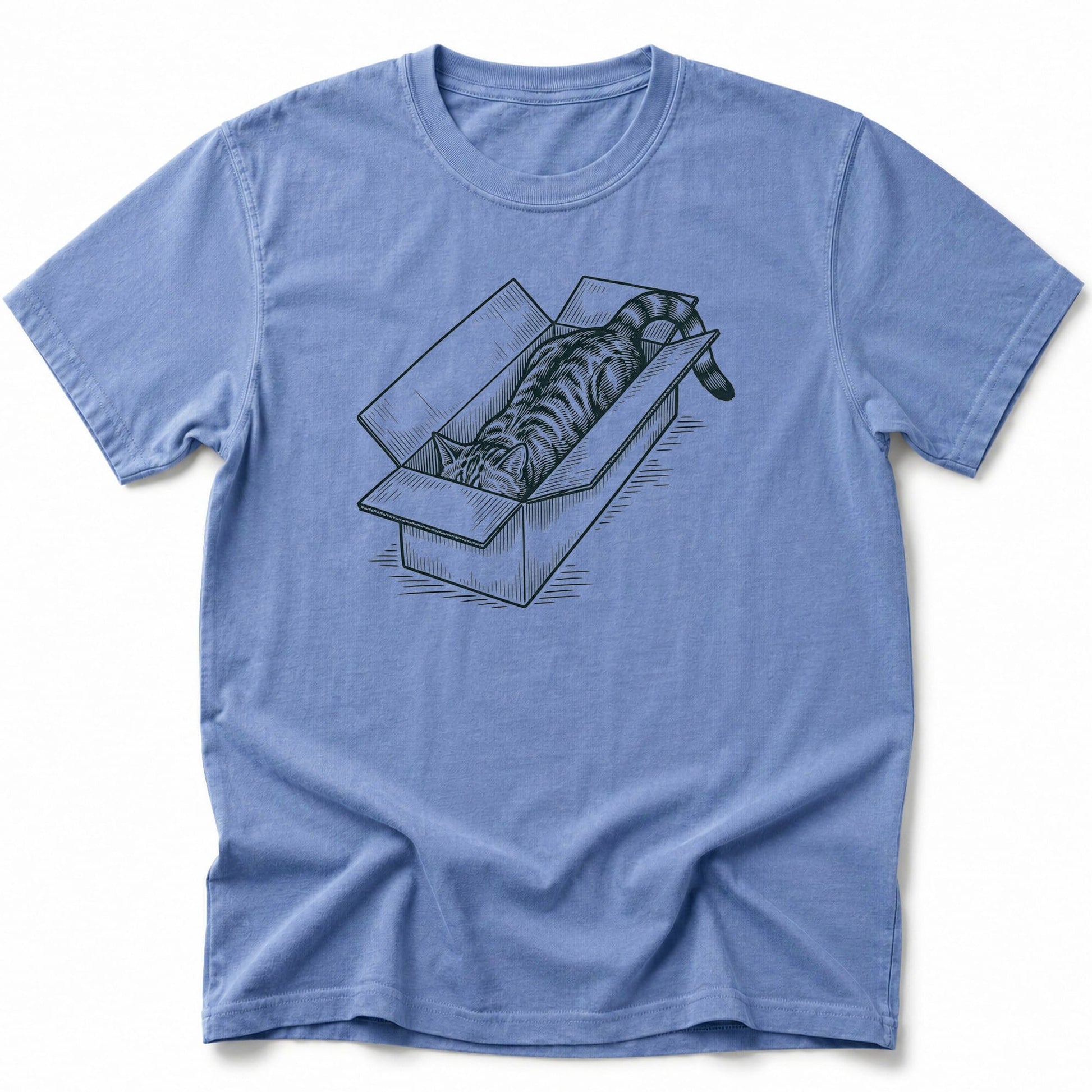 Long Box Cat T-Shirt Blue Jean / S 15406387017808235106 T-Shirt
