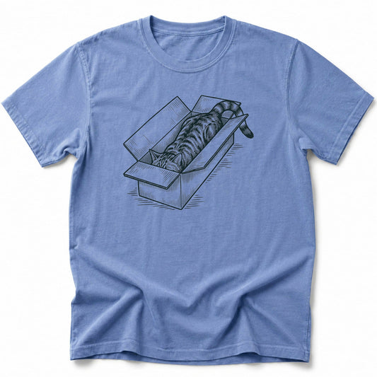 Long Box Cat T-Shirt Blue Jean / S 15406387017808235106 T-Shirt