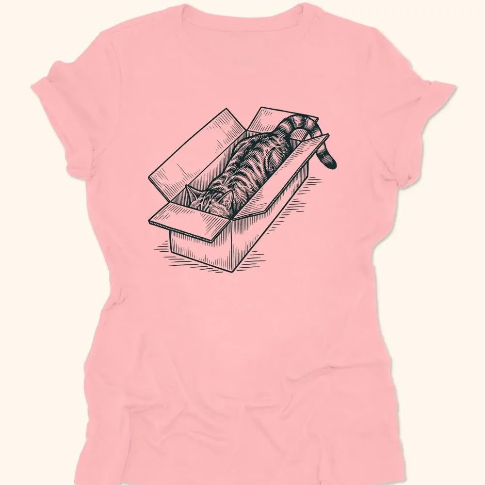 Long Box Cat Womens Tee Pink / S 15568641301151978848 T-Shirt