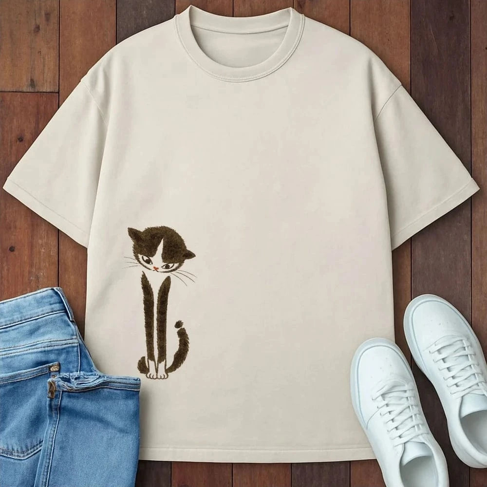 Longcat Mood T-Shirt Ivory / S 56158596720708689207 T-Shirt