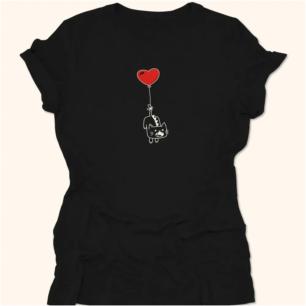 Love In The Air Womens Tee Black / S 24319979611004595946 T-Shirt