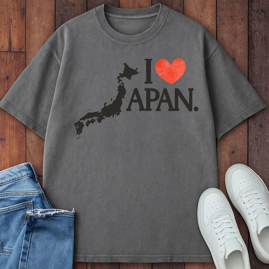 Love Japan T-Shirt Grey / S 12828851284450341622 T-Shirt