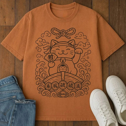 Lucky Cat Currents T-Shirt Yam / S 66277299819257714527 T-Shirt