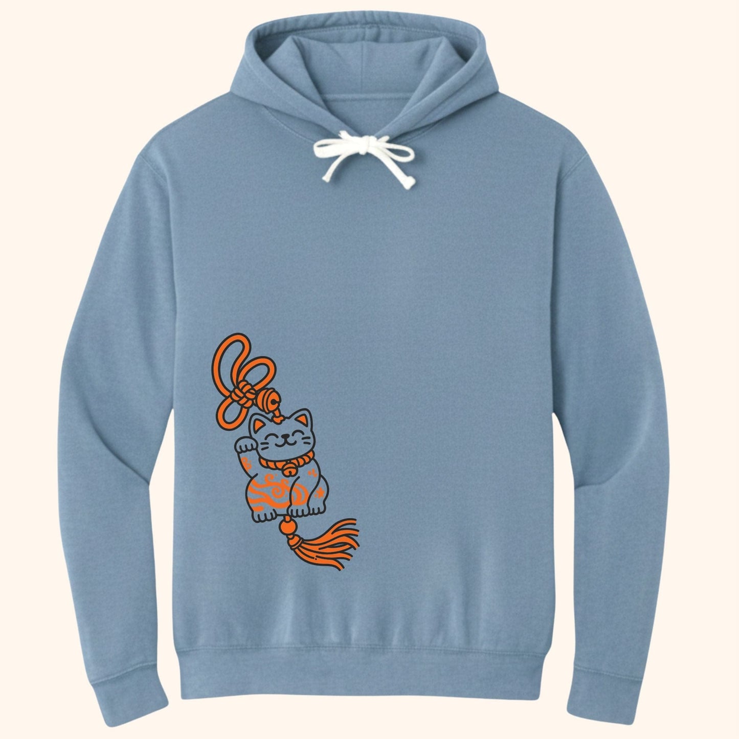 Lucky Neko Charm Hoodie Blue Jean / S 20061579039307225015 Hoodie