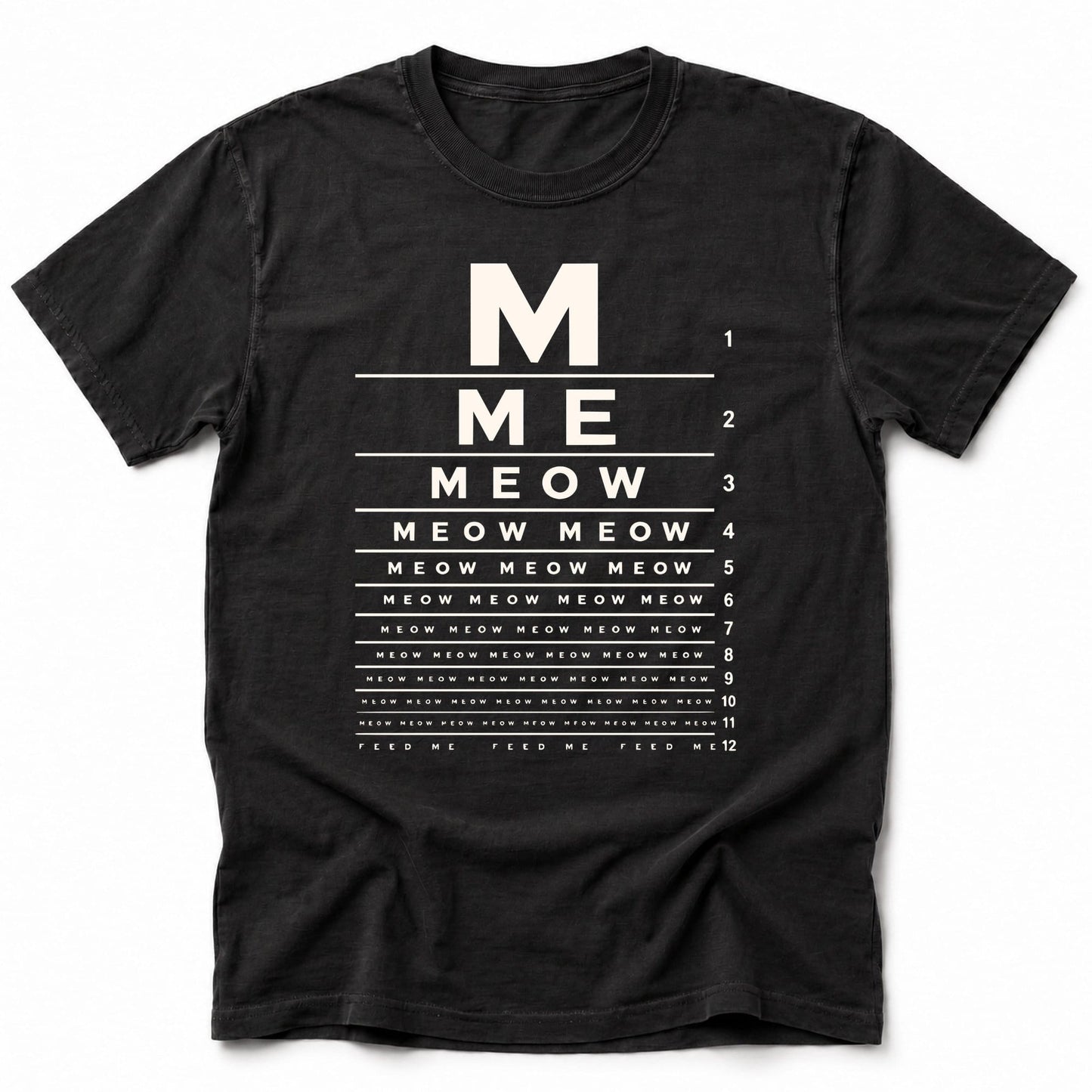 M E O W T-Shirt Black / S 71415289587486878693 T-Shirt