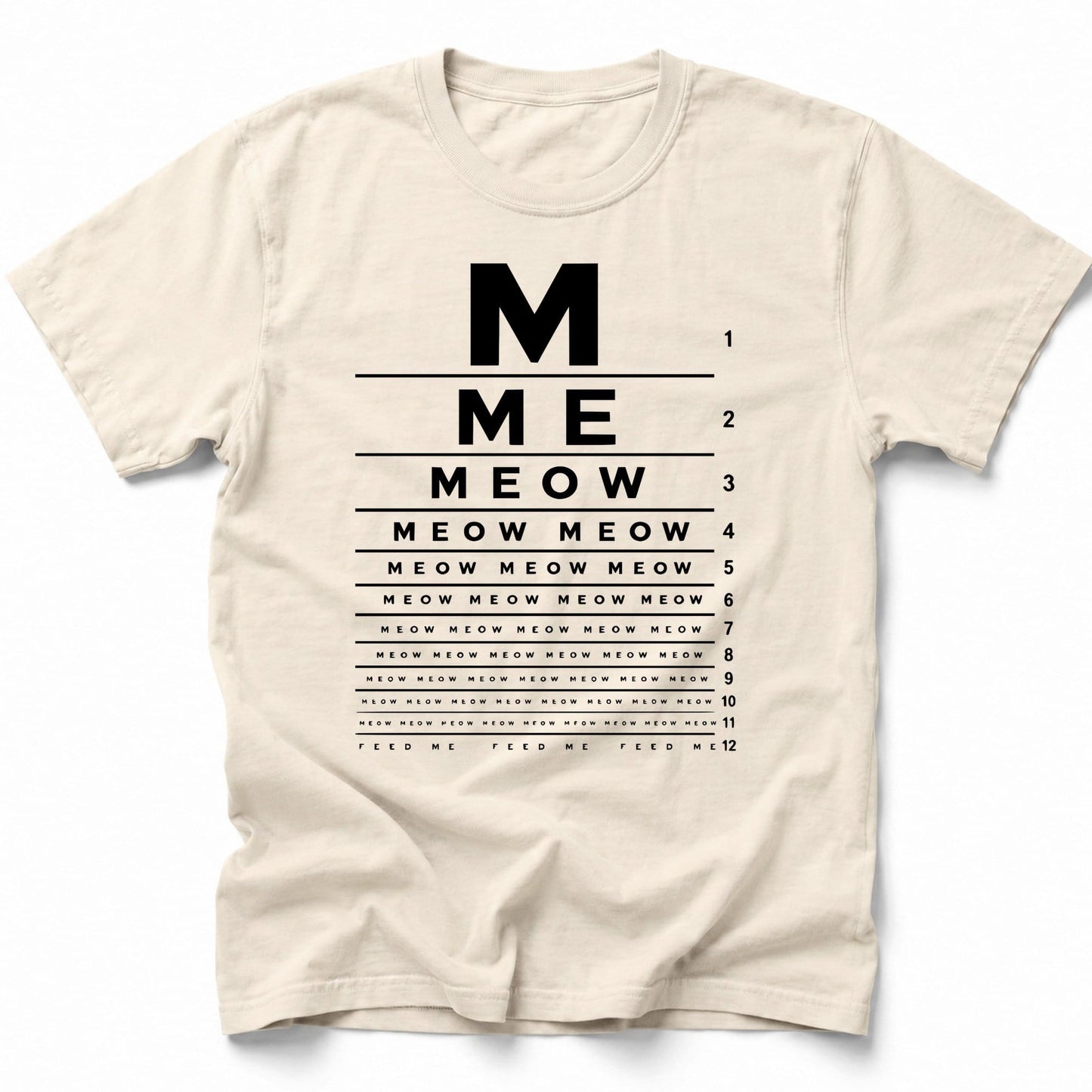 M E O W T-Shirt Ivory / S 36281735402449770708 T-Shirt