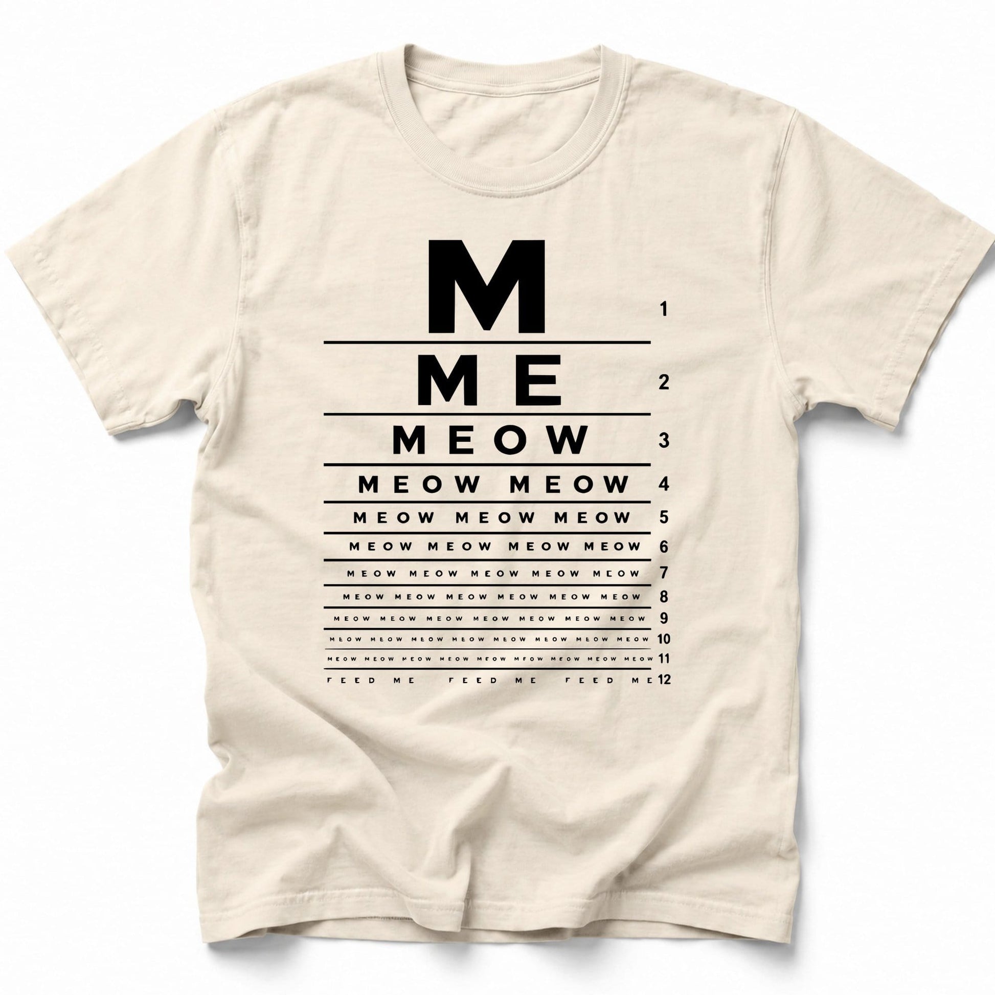 M E O W T-Shirt Ivory / S 36281735402449770708 T-Shirt