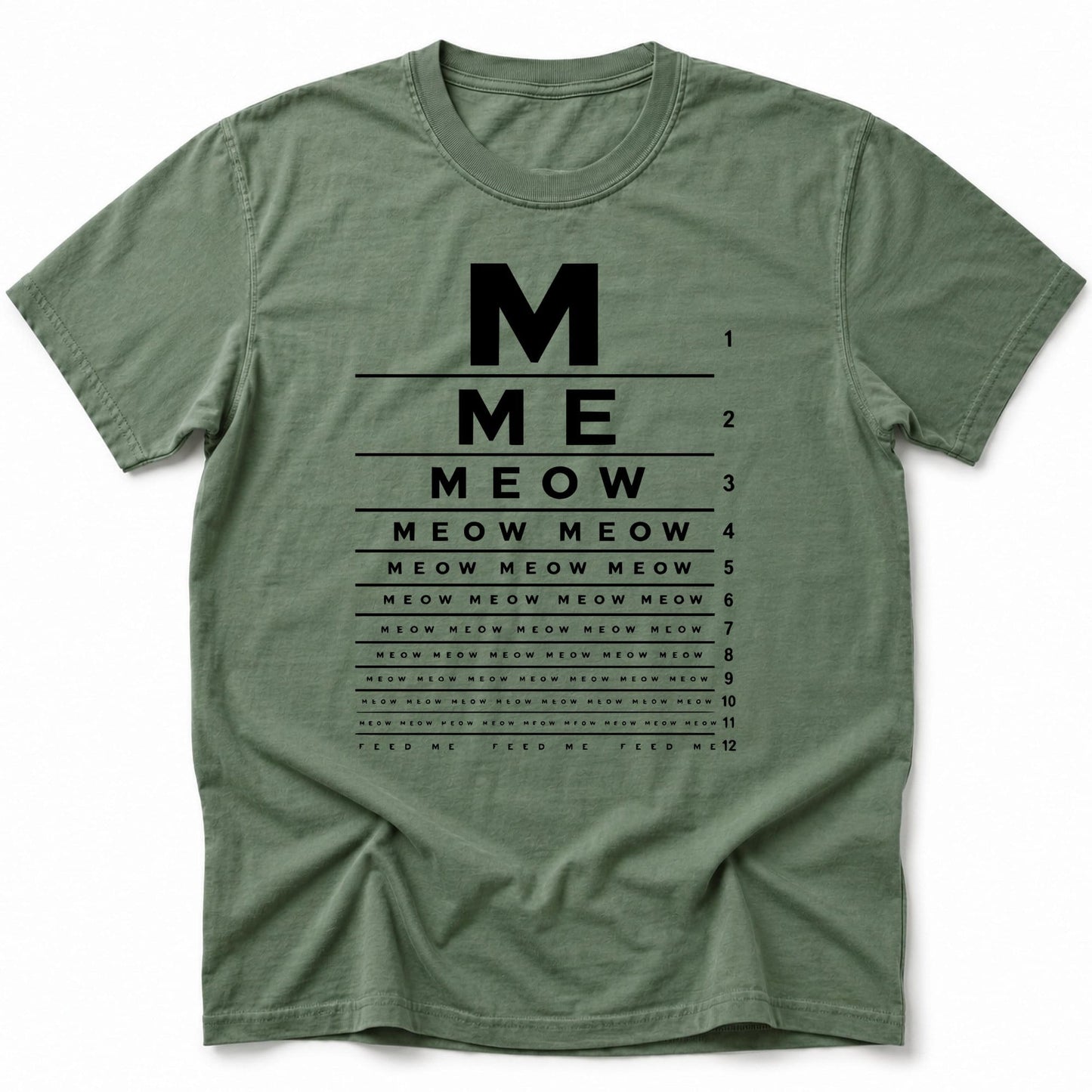 M E O W T-Shirt Moss / S 17614278448323619787 T-Shirt