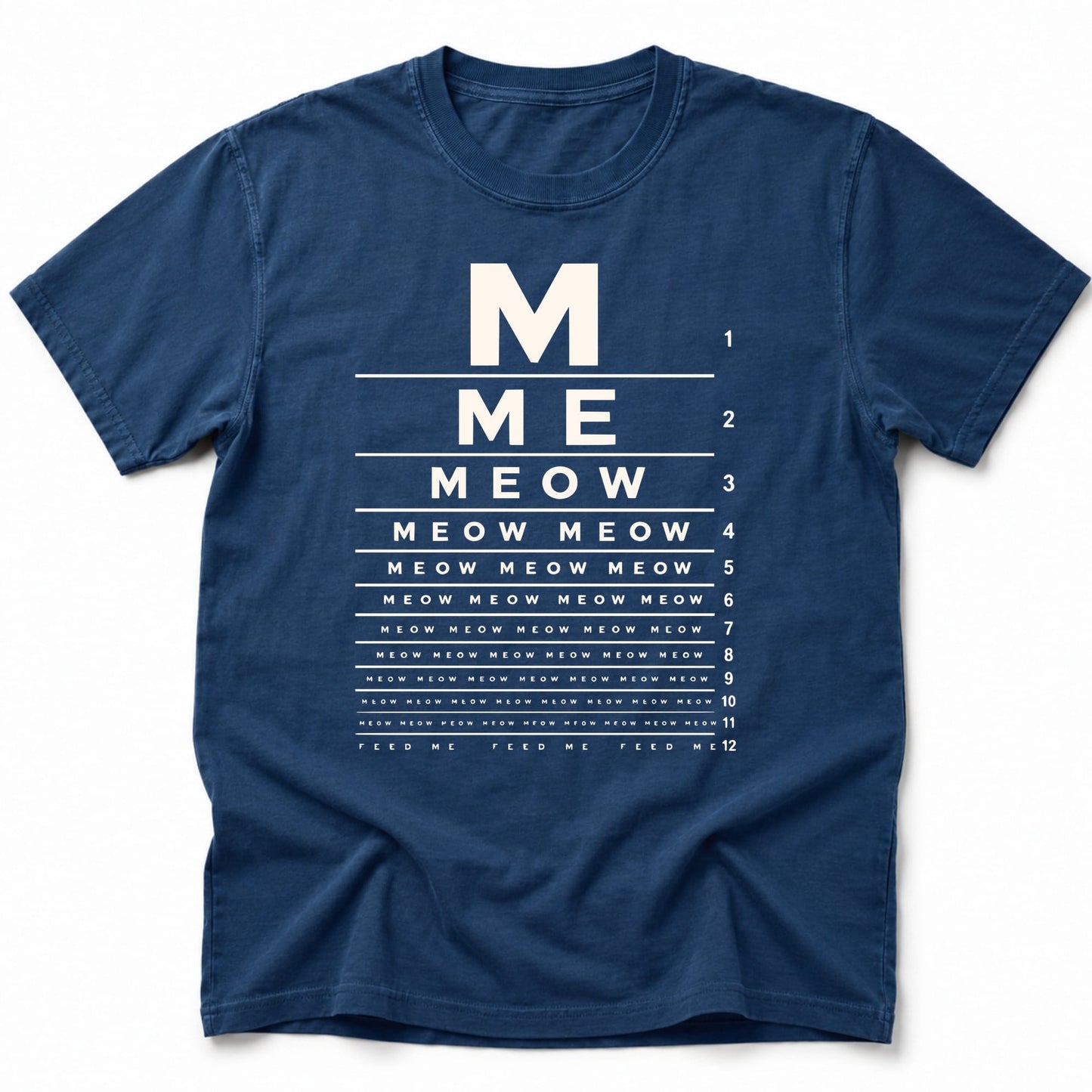 M E O W T-Shirt Navy / S 29122303613073187210 T-Shirt