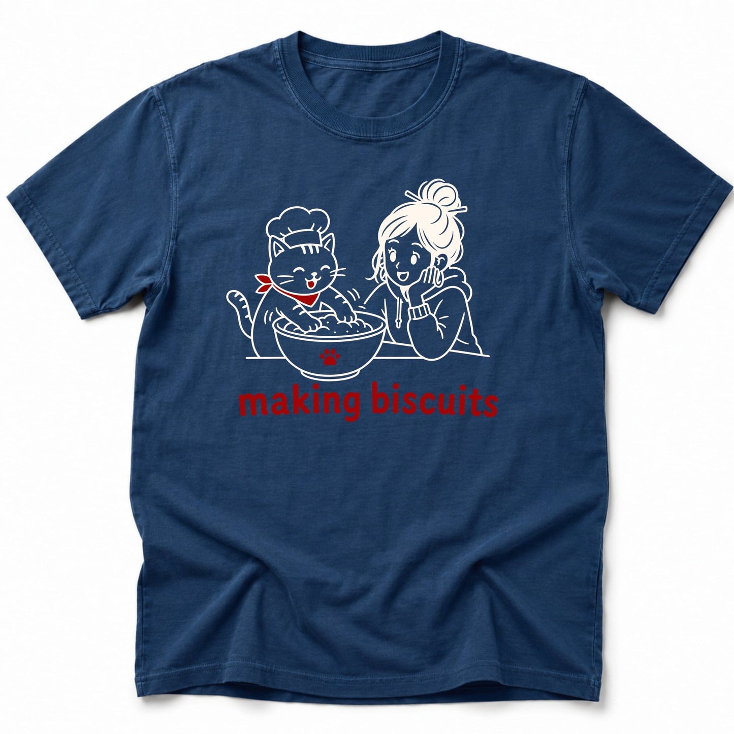 Making Biscuts T-Shirt Navy / S 53371372446103012326 T-Shirt