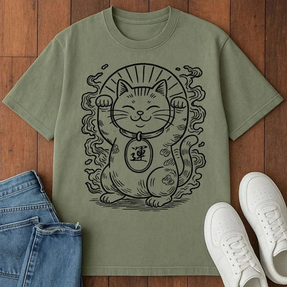 Manekineko T-Shirt Moss / S 29244946996106529552 T-Shirt