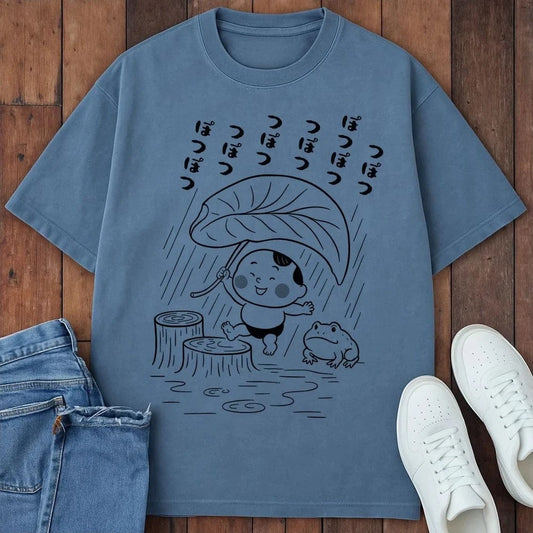 Mawashi And The Frog T-Shirt Blue Jean / S 18003551715581758245 T-Shirt