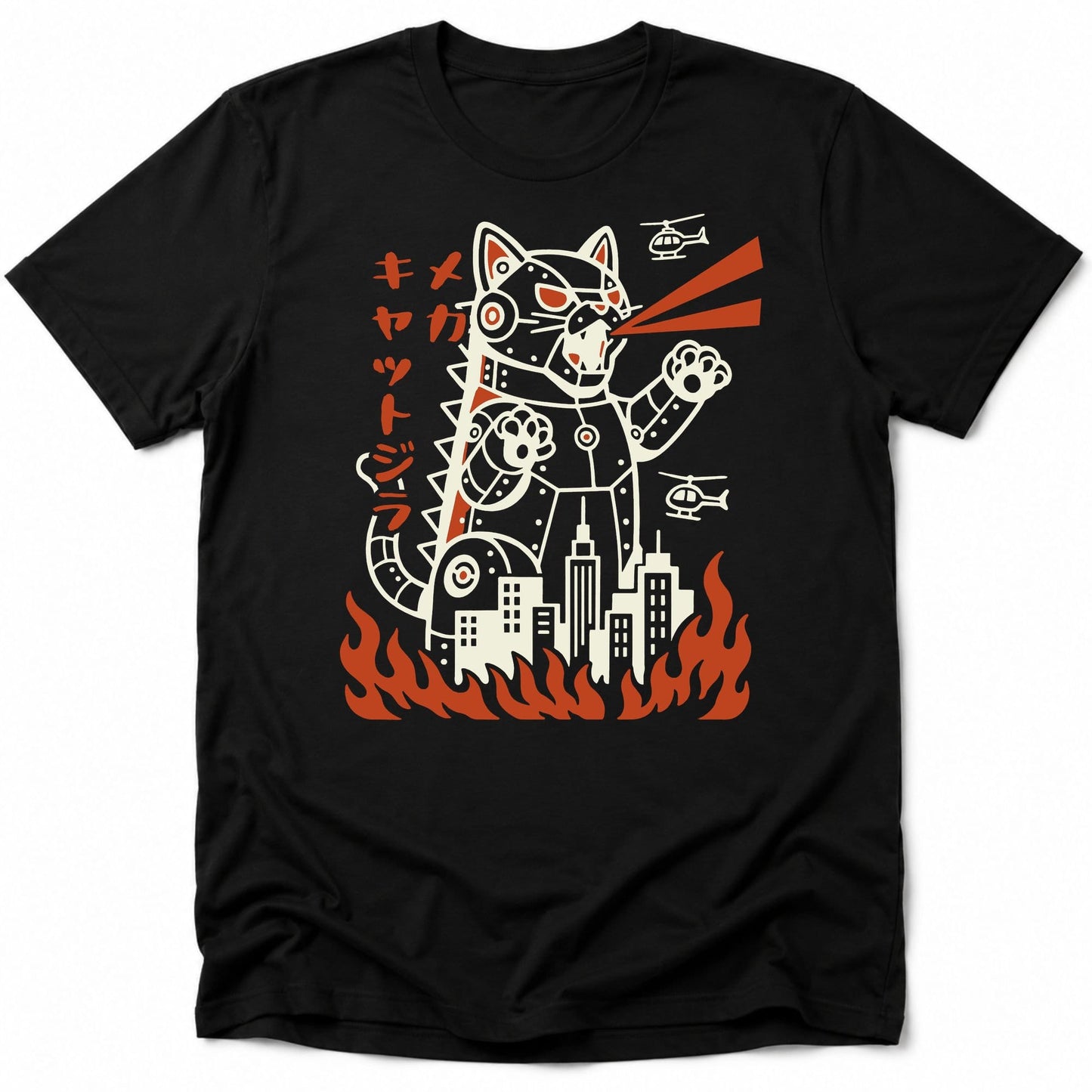Mecha Kyattojira Everyday Softstyle Tee Black / S 20635927244688239423 T-Shirt