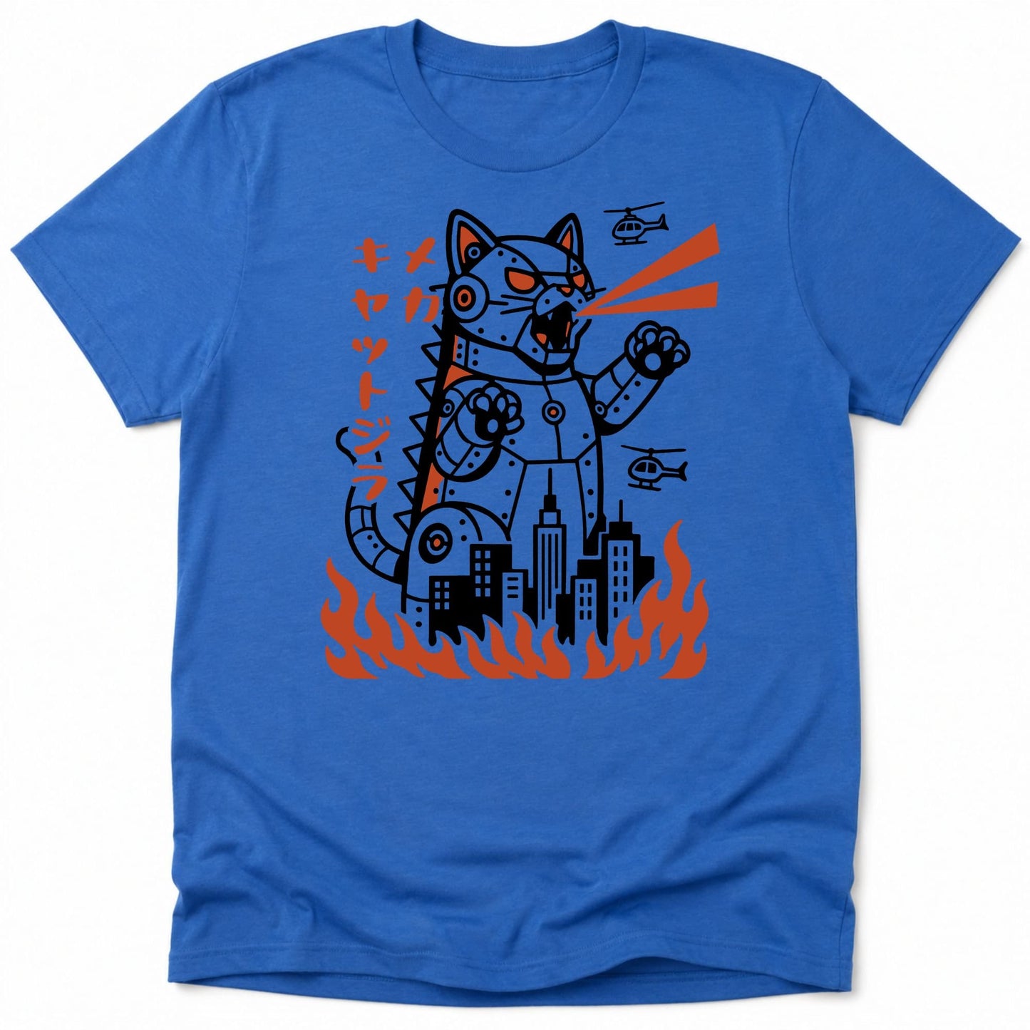 Mecha Kyattojira Everyday Softstyle Tee Heather Royal / S 96886792627780097357 T-Shirt
