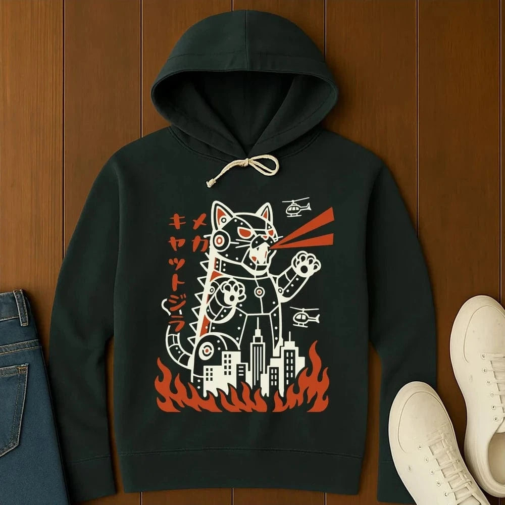 Mecha Kyattojira Hoodie Black / S 17602584755935494069 Hoodie