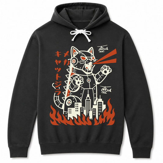 Mecha Kyattojira Hoodie Black / S 17602584755935494069 Hoodie