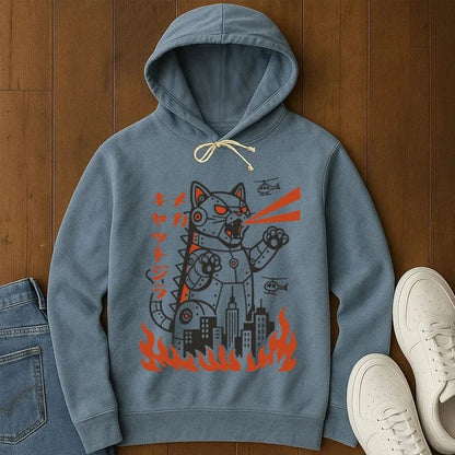 Mecha Kyattojira Hoodie Blue Jean / S 17075878407908809560 Hoodie