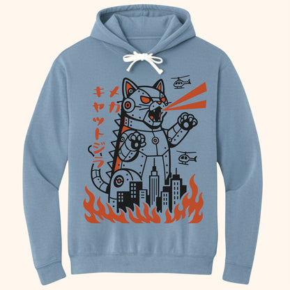 Mecha Kyattojira Hoodie Blue Jean / S 17075878407908809560 Hoodie