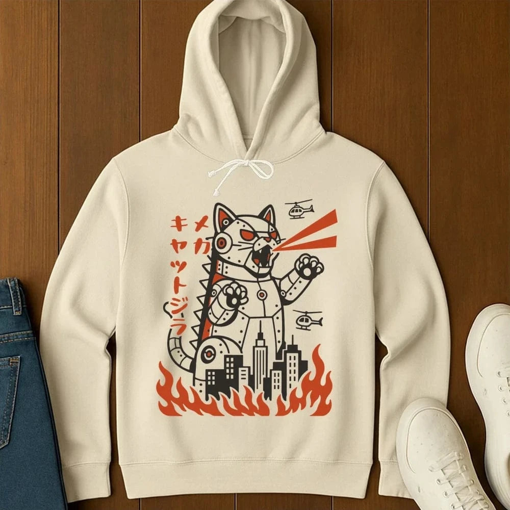 Mecha Kyattojira Hoodie Ivory / S 15463216375907926163 Hoodie