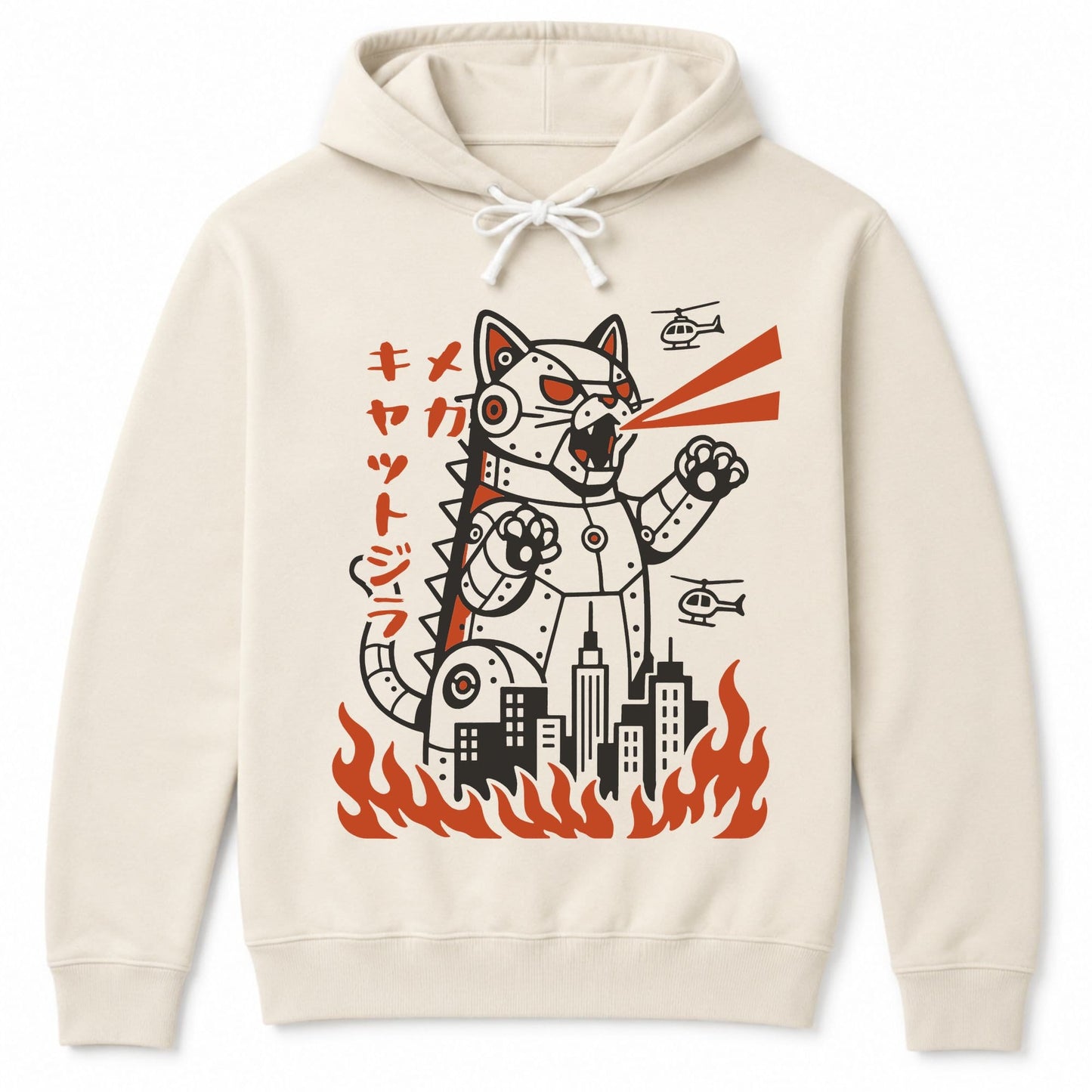Mecha Kyattojira Hoodie Ivory / S 15463216375907926163 Hoodie