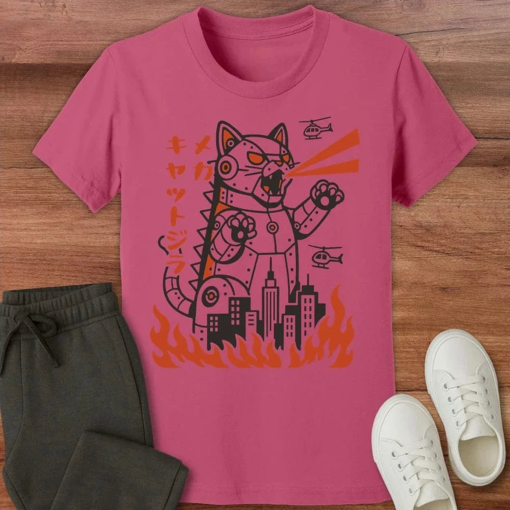 Mecha Kyattojira Kids T-Shirt Berry / S 27274721347337323010 Kids clothes