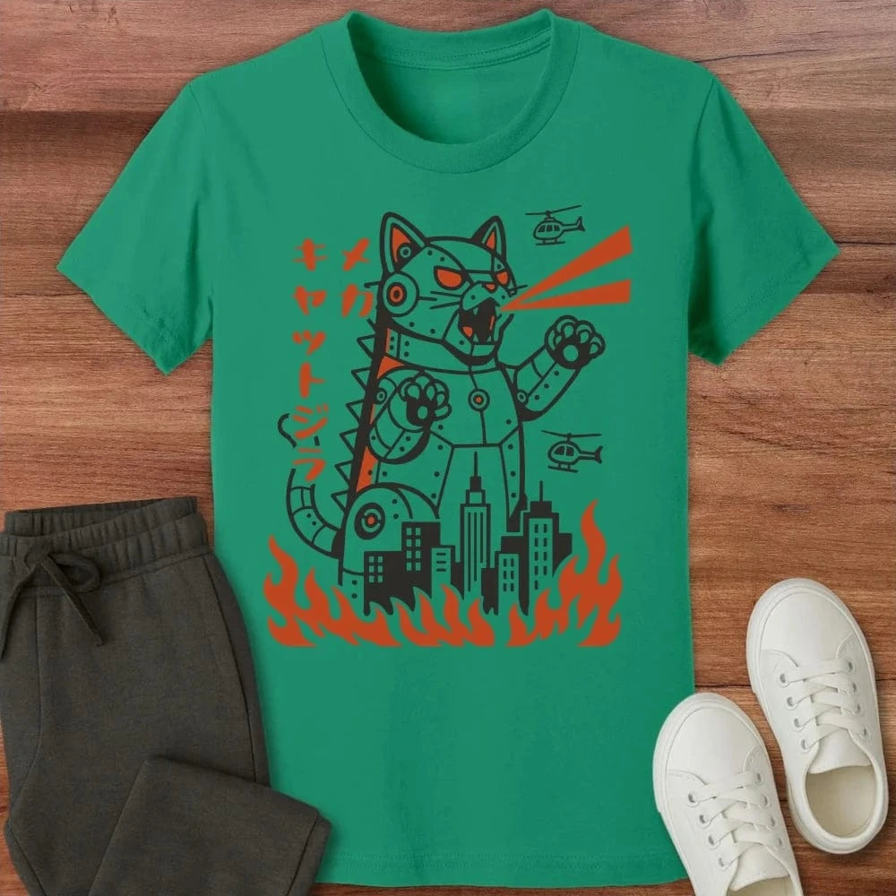 Mecha Kyattojira Kids T-Shirt Kelly / S 30435570218354614476 Kids clothes