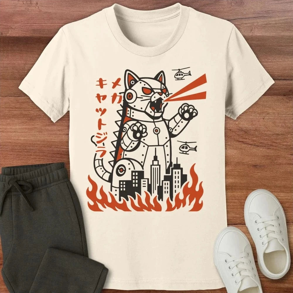 Mecha Kyattojira Kids T-Shirt Natural / S 79509522243860734599 Kids clothes